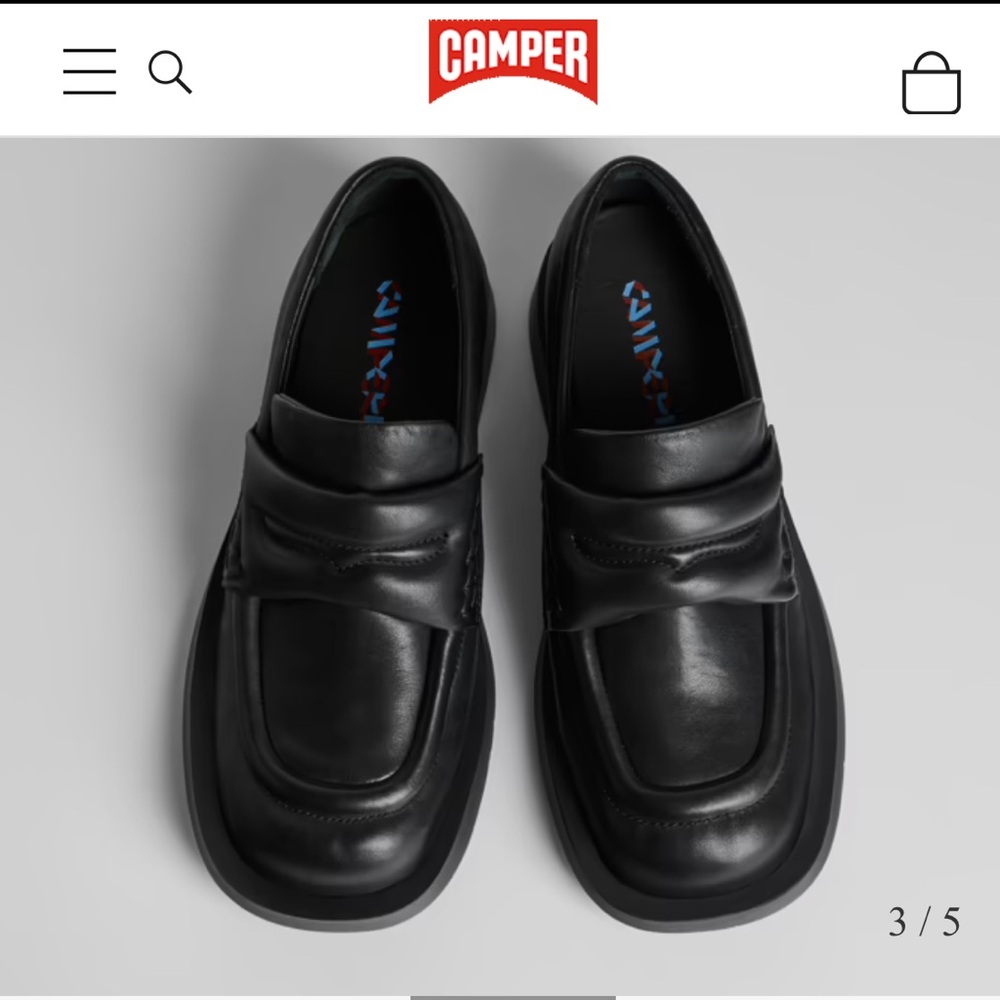 NWT Camper Black Loafers